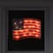17" Holographic Lighted American Flag Window Silhouette Decoration